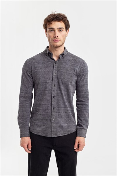 0037130 Vip Stendo Erkek Gömlek Siyah