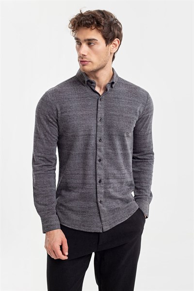 0037130 Vip Stendo Erkek Gömlek Siyah