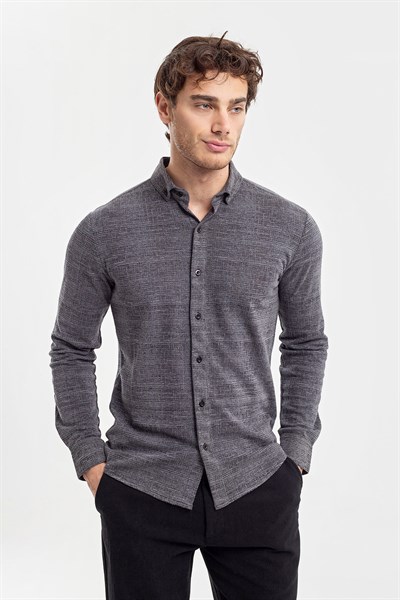 0037130 Vip Stendo Erkek Gömlek Siyah