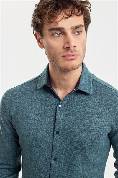 0037211 Vip Stendo Erkek Gömlek Yeşil