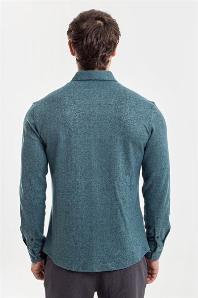 0037211 Vip Stendo Erkek Gömlek Yeşil