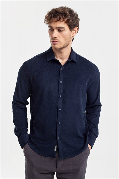 0037275 Vip Stendo Erkek Gömlek Lacivert