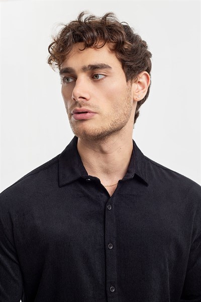 0037275 Vip Stendo Erkek Gömlek Siyah