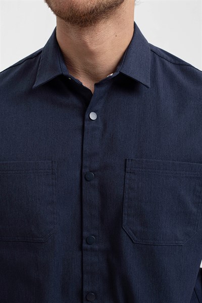 0037522 Vip Stendo Erkek Gömlek Lacivert