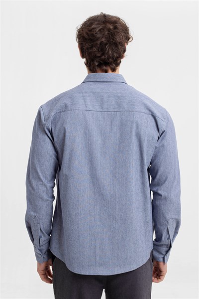0037522 Vip Stendo Erkek Gömlek Mavi