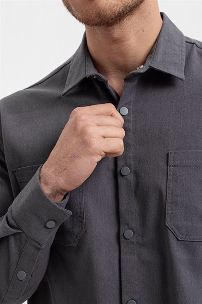 0037532 Vip Stendo Erkek Gömlek Antrasit