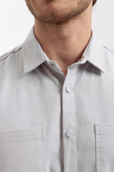 0037532 Vip Stendo Erkek Gömlek Gri