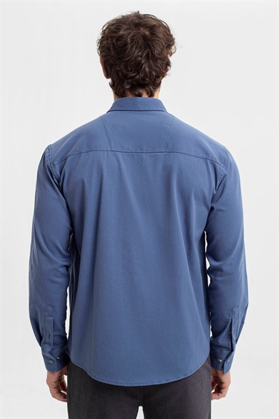 0037532 Vip Stendo Erkek Gömlek Indigo
