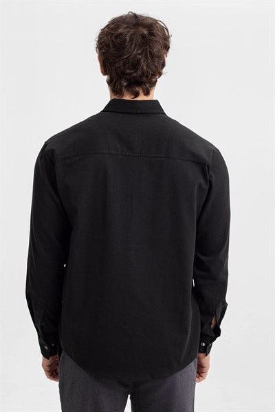 0037532 Vip Stendo Erkek Gömlek Siyah