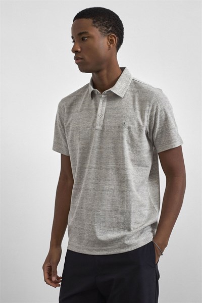 0037588 Vip Stendo Erkek Tişört Açık Gri