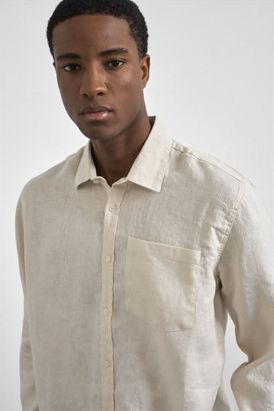 0038073 Vip Stendo Erkek Gömlek Bej