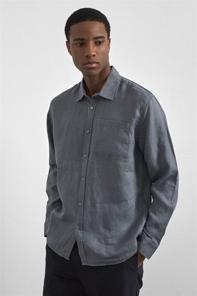 0038073 Vip Stendo Erkek Gömlek Nardo Gri