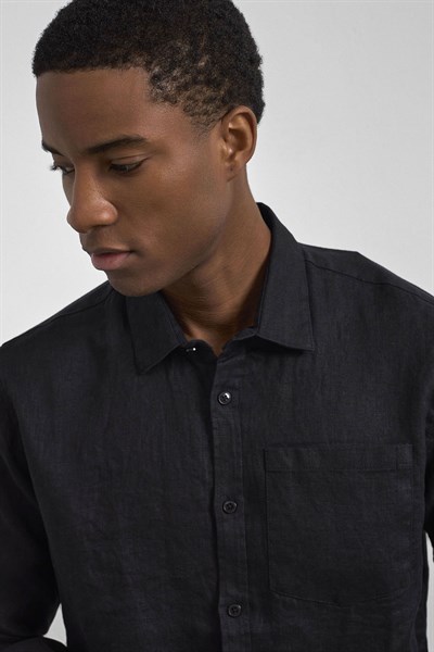 0038073 Vip Stendo Erkek Gömlek Siyah