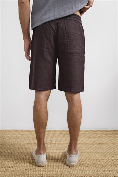 0038099 Vip Stendo Erkek Şort Mürdüm