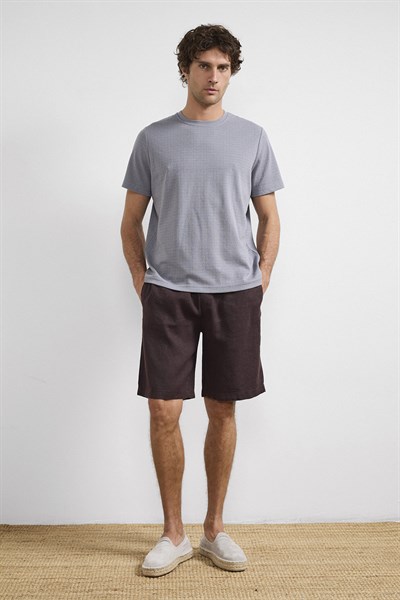 0038099 Vip Stendo Erkek Şort Mürdüm