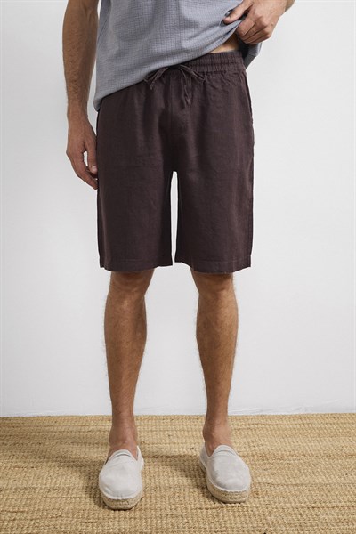 0038099 Vip Stendo Erkek Şort Mürdüm