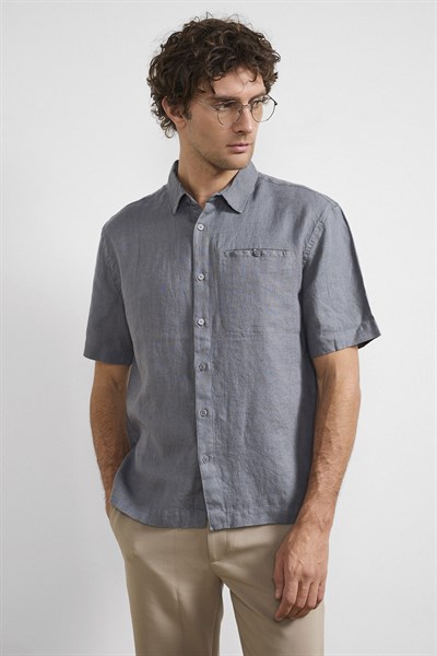 0038215 Vip Stendo Erkek Gömlek Nardo Gri