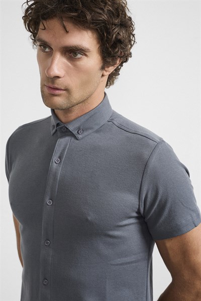 0038253 Vip Stendo Erkek Gömlek Nardo Gri