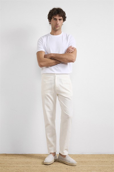 0038266 Vip Stendo Erkek Pantolon Ekru
