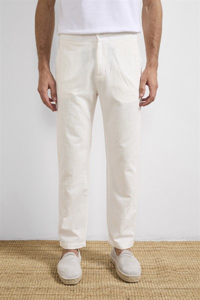 0038266 Vip Stendo Erkek Pantolon Ekru