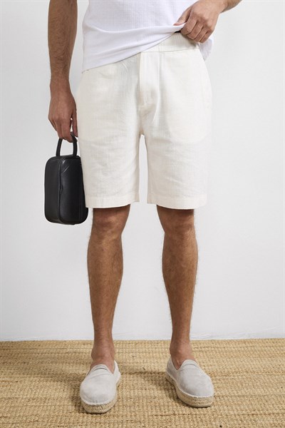 0038267 Vip Stendo Erkek Şort Ekru