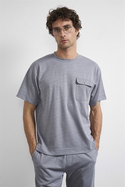 0038620 Vip Stendo Erkek Şort Tişört Takımı Füme