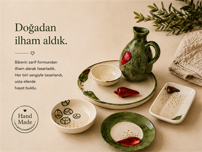 Hand Made Seramik Kahvaltı Takımı