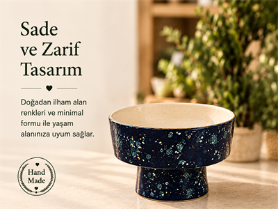 Köpek Mama Kabı Yüksek Mavi 