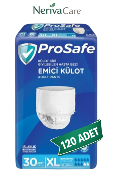 Prosafe Emici Külot Hasta Bezi XL 120 Adet (30'lu x 4 Paket)