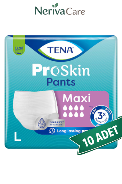 TENA ProSkin Pants Maxi Emici Külot Hasta Bezi L Beden 10 Adet | Yüksek EmicilikKülot Hasta Bezleri (Emici Külot)nerivacareTENA ProSkin Pants Maxi Emici Külot Hasta Bezi L Beden 10 Adet | Large Boy Yüksek Emicilik