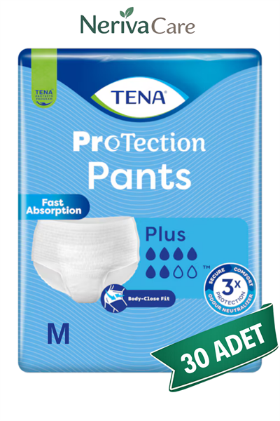 TENA ProTection Pants Plus Emici Külot Hasta Bezi M Beden 30 Adet | Artırılmış Günlük KorumaKülot Hasta Bezleri (Emici Külot)nerivacareTENA ProTection Pants Plus Emici Külot Hasta Bezi M Beden 30 Adet | Medium Boy Orta Emicilik