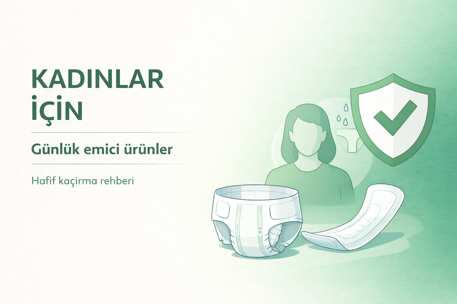 kadın inkontinans ürünleri,kadınlar için emici ped,kadın inkontinans pedleri,hafif idrar kaçırma çözümleri,inkontinans ürün rehberi,yetişkin hasta bezi rehberi,inkontinans bakım ürünleri