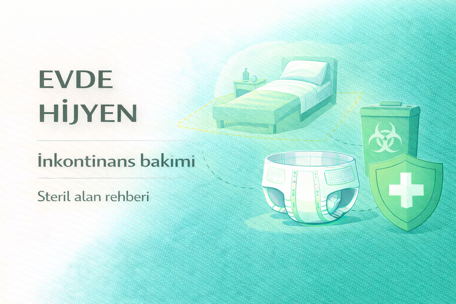 evde inkontinans hijyeni,bez değişim hijyeni,inkontinans atık yönetimi,hasta bakım hijyeni