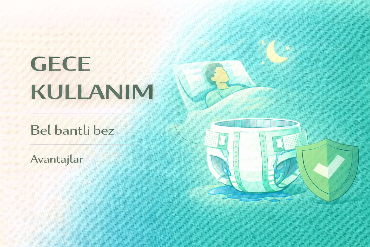 gece hasta bezi kullanımı,bel bantlı hasta bezi avantajı,gece inkontinans yönetimi,yetişkin hasta bezi rehberi