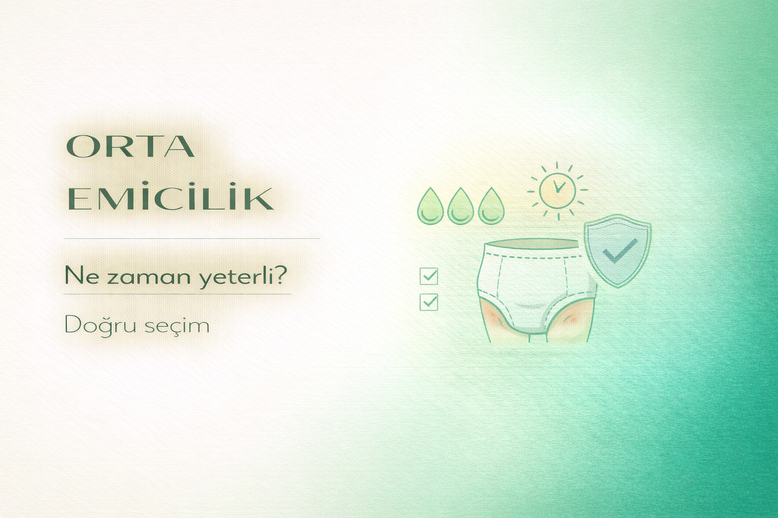 orta emicilik,hasta bezi seçimi,inkontinans bakım,bez emicilik,evde bakım