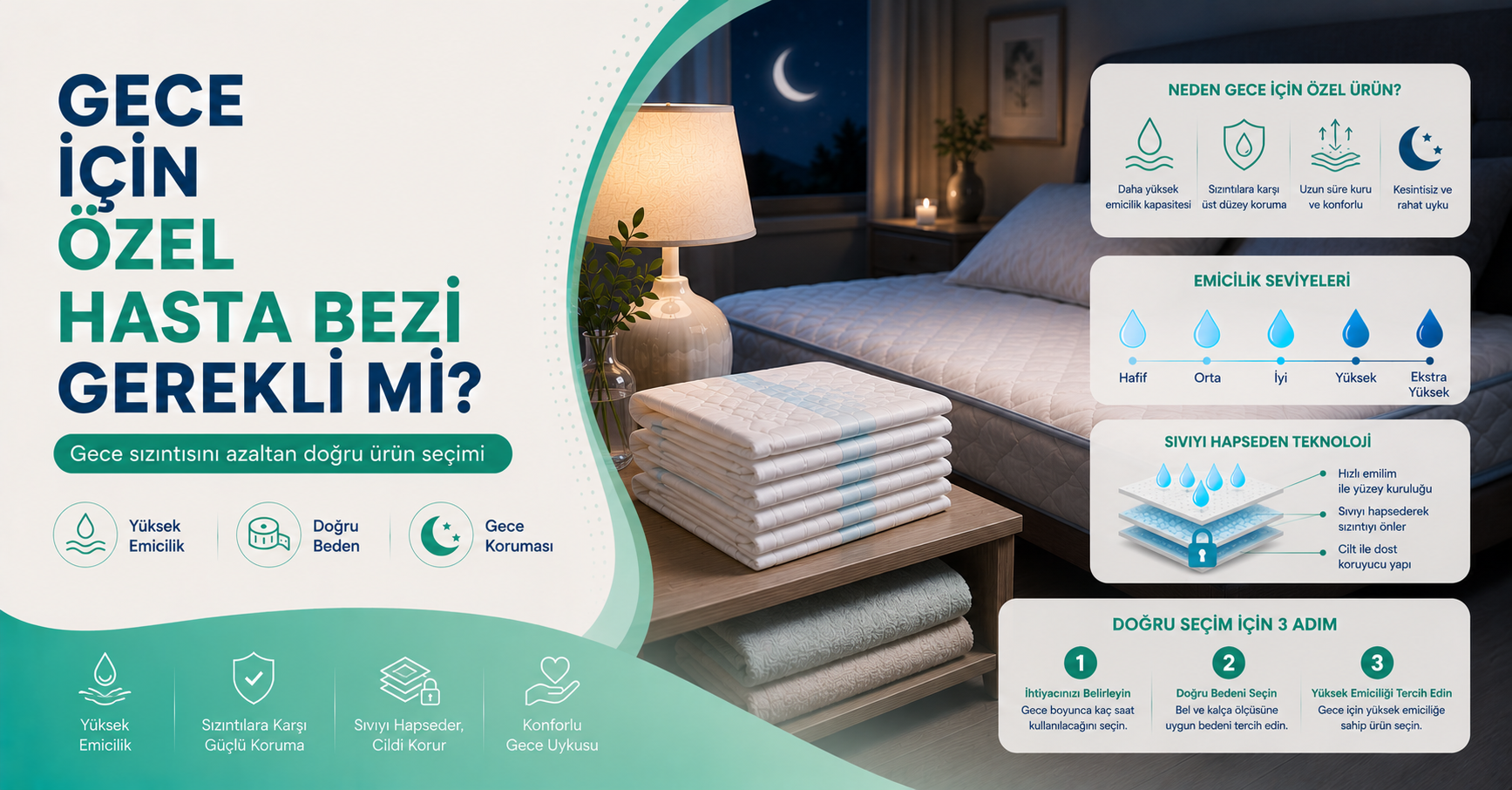 gece için özel hasta bezi rehberi