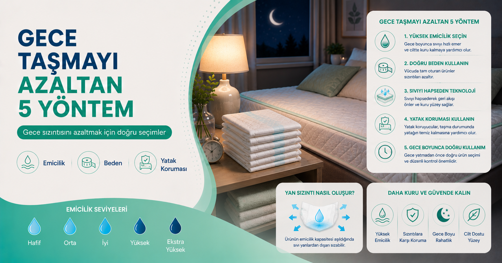 gece taşmayı azaltan yöntemler