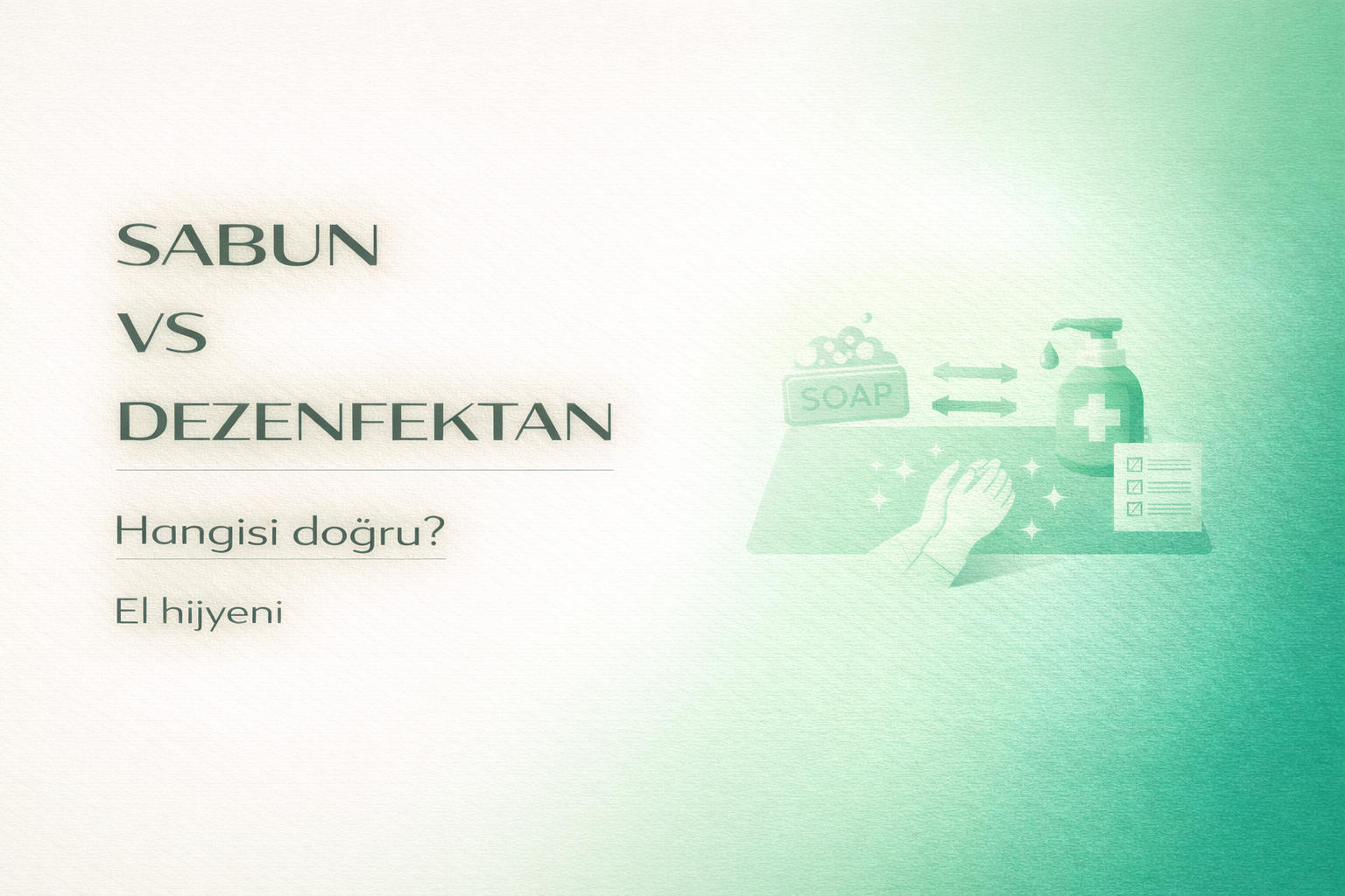 el hijyeni,sabun vs dezenfektan,evde bakım hijyen,hasta bakım,enfeksiyon önleme