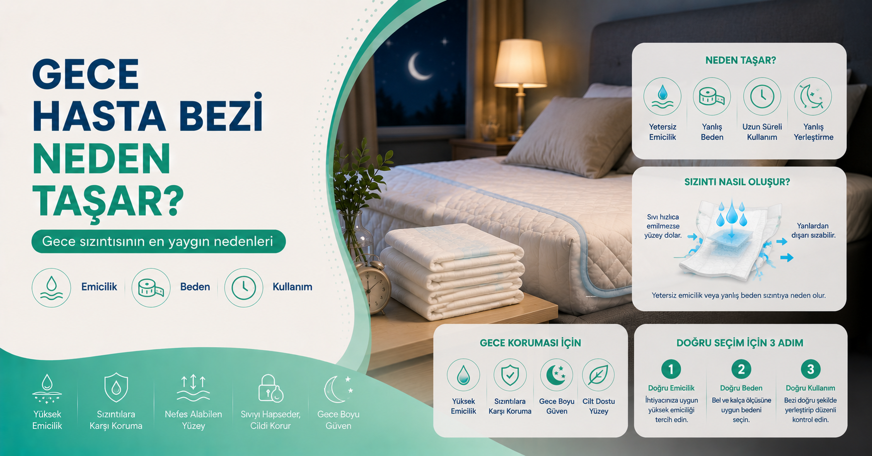 gece hasta bezi taşması nedenleri