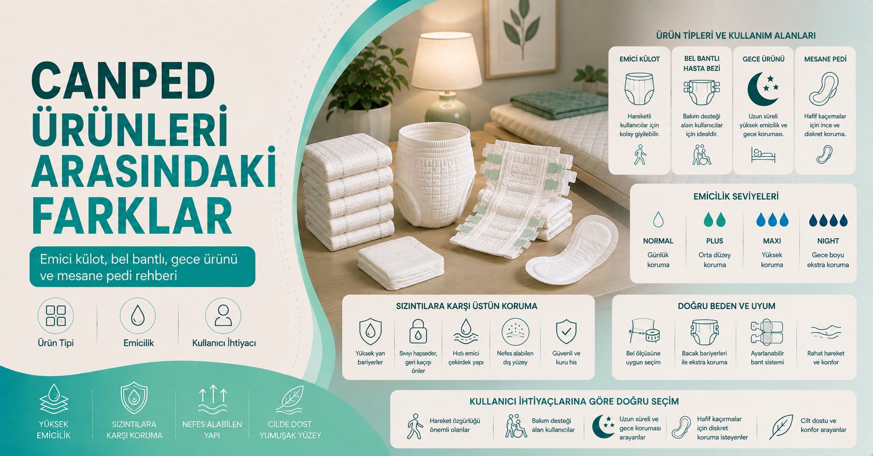 Canped ürünleri arasındaki farklar rehberi