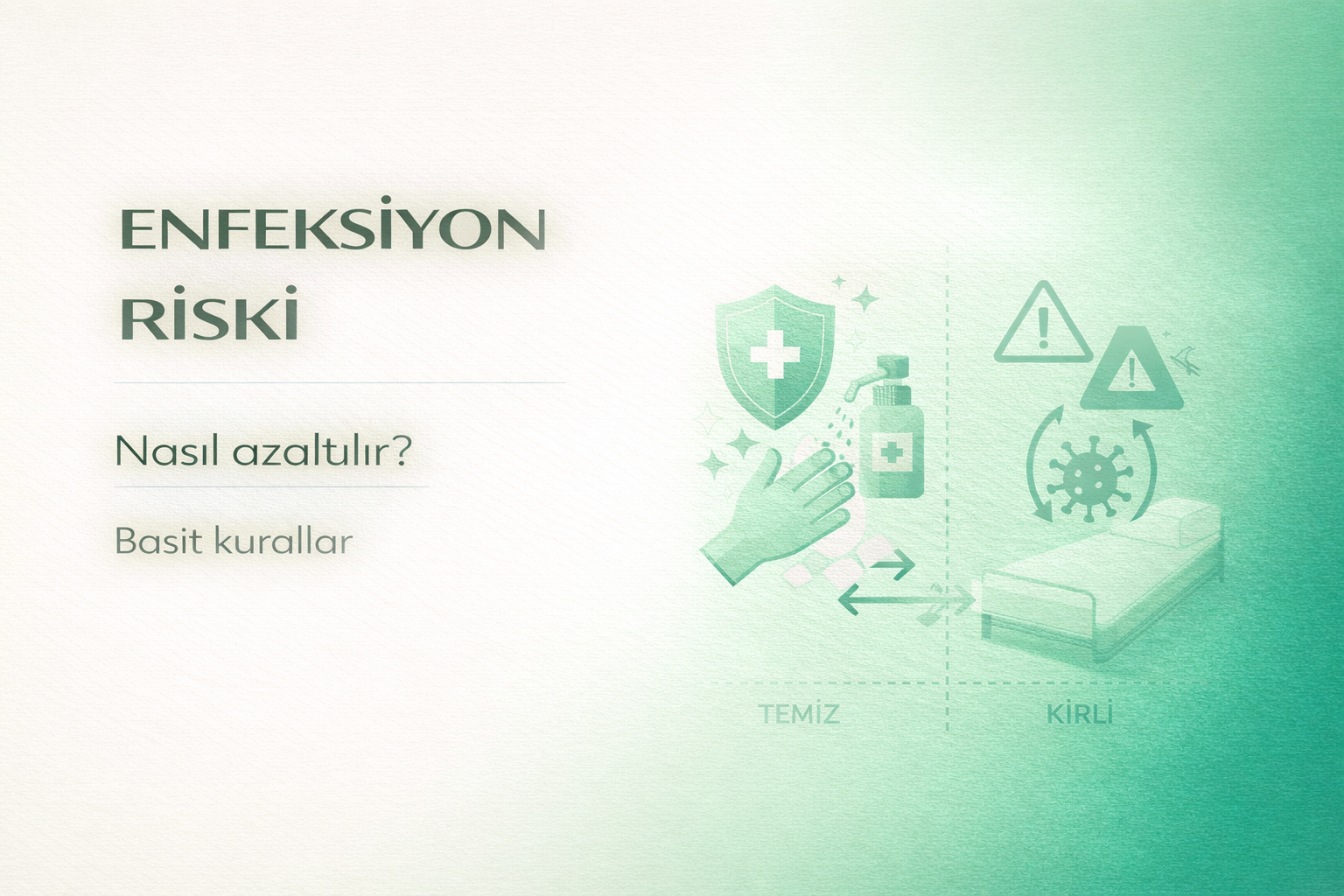 evde bakım enfeksiyon önleme,hasta bakım hijyen,el hijyeni,inkontinans bakım,hijyen kuralları