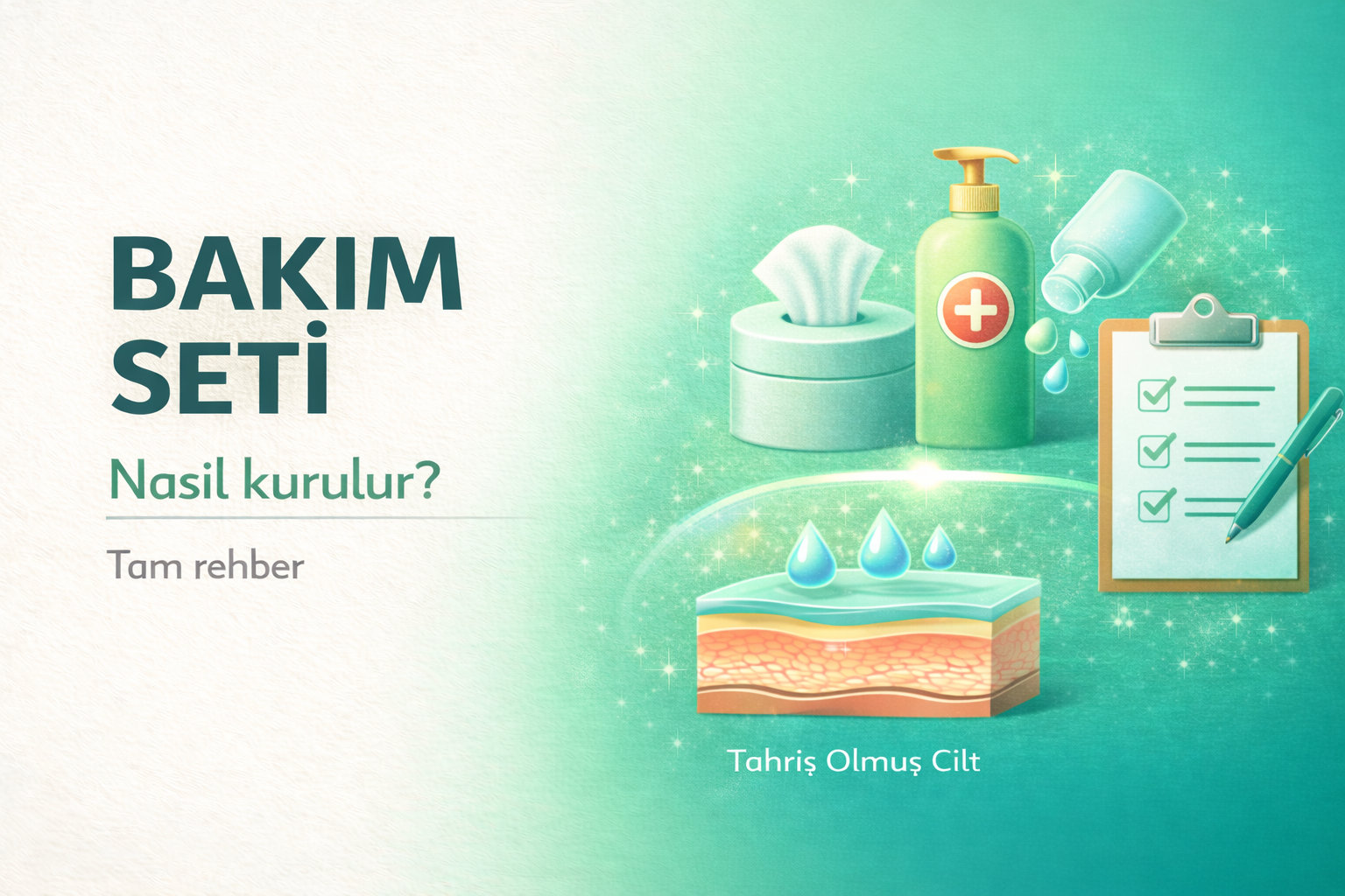 bakım seti,hasta bezi bakımı,cilt koruma,inkontinans bakım,evde bakım