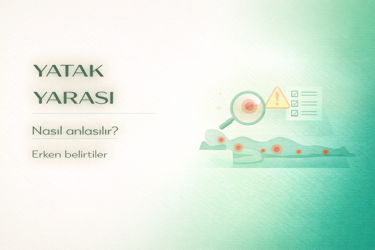 bası yarası belirtileri,yatak yarası,cilt kızarıklığı,evde bakım,hasta bakım rehberi