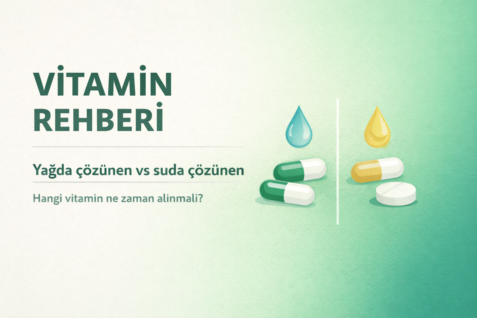 yagda cozunen suda cozunen vitaminler rehberi,vitamin gruplari nelerdir,d vitamini emilim farki