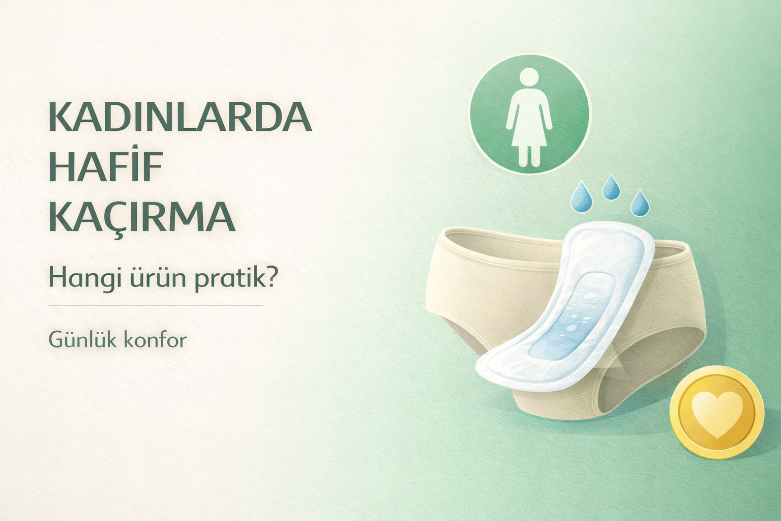 kadın mesane pedi,hafif kaçırma,günlük koruma,inkontinans,kadın bakım