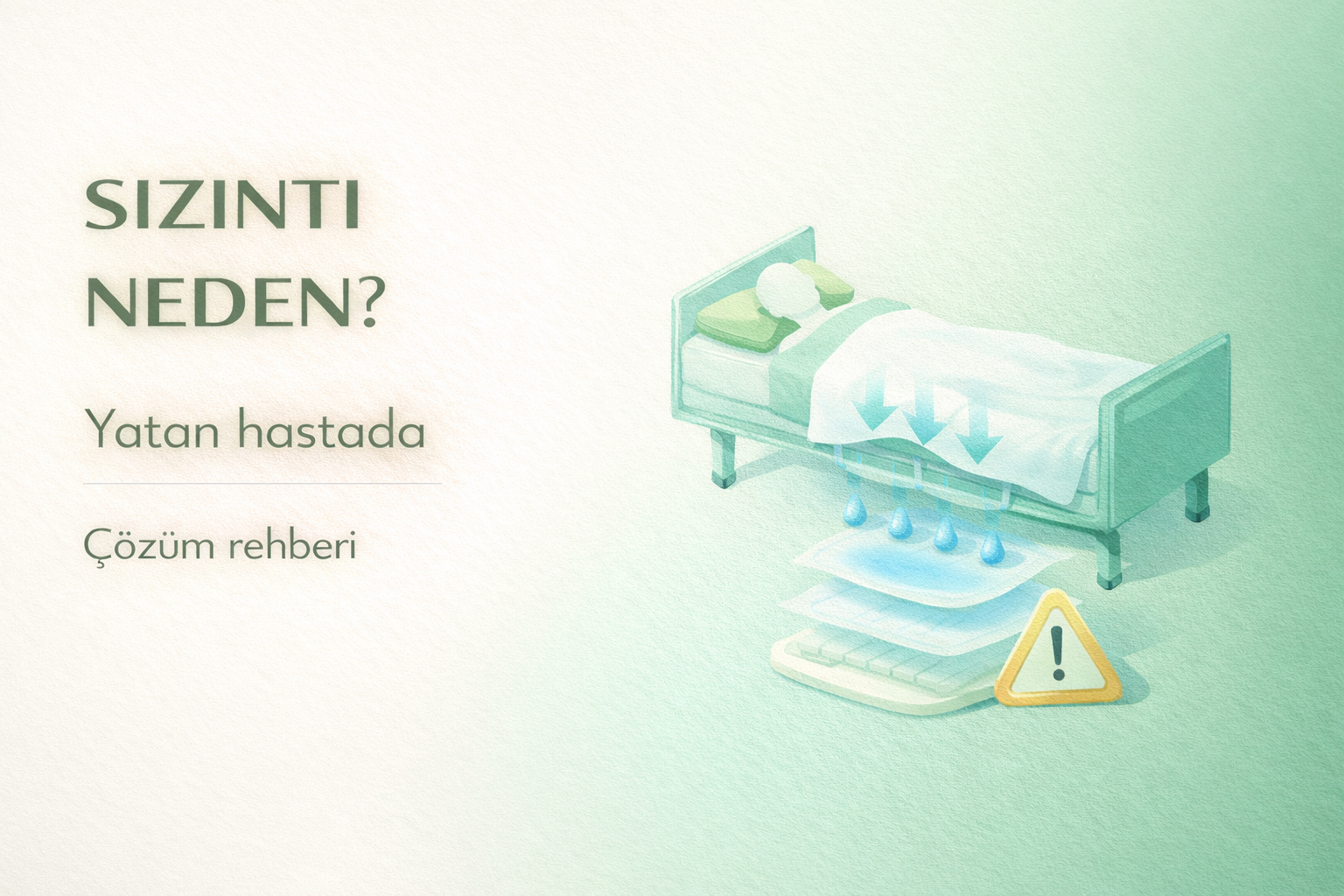 yatan hasta sızıntı,hasta bezi sorunları,inkontinans,bel bantlı bez,bakım rehberi