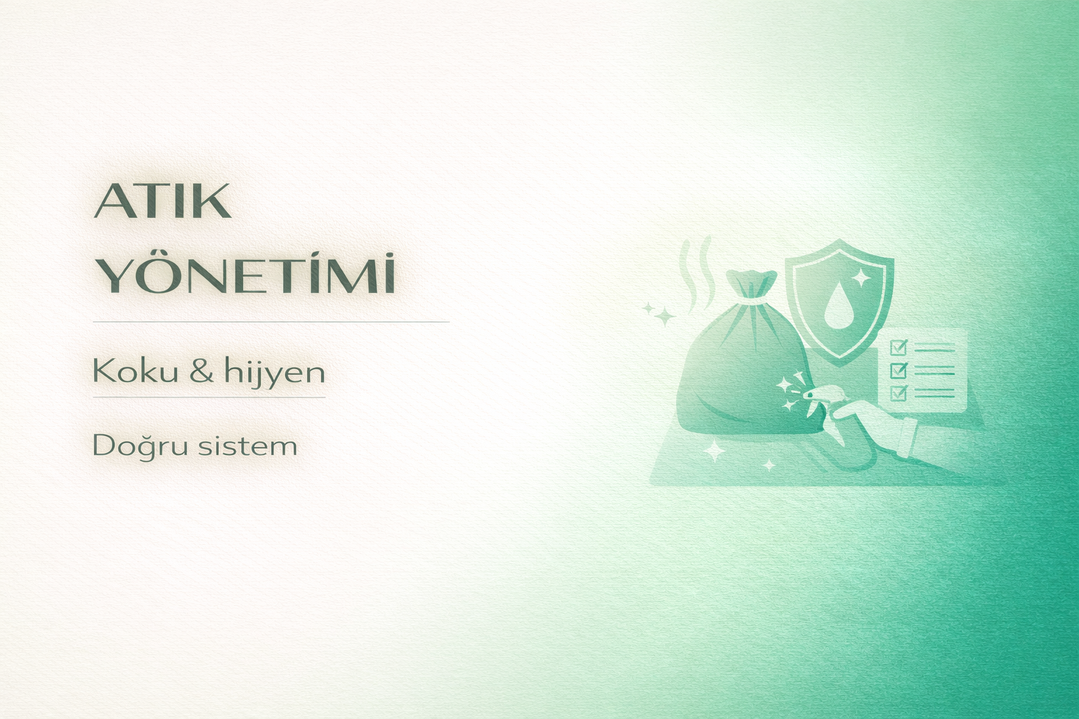 evde bakım atık yönetimi,koku kontrolü,hijyen,inkontinans bakım,hasta bakım ürünleri