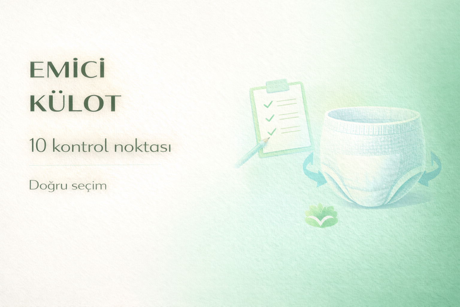 emici külot,yaşlı bakım,inkontinans,hasta bezi seçimi,günlük kullanım