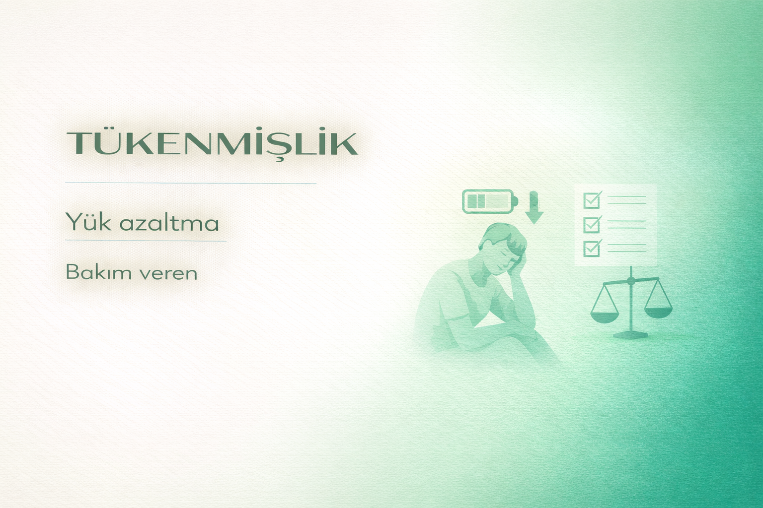 bakım veren tükenmişliği,evde bakım yorgunluk,hasta bakım yük azaltma,bakım rehberi,evde bakım