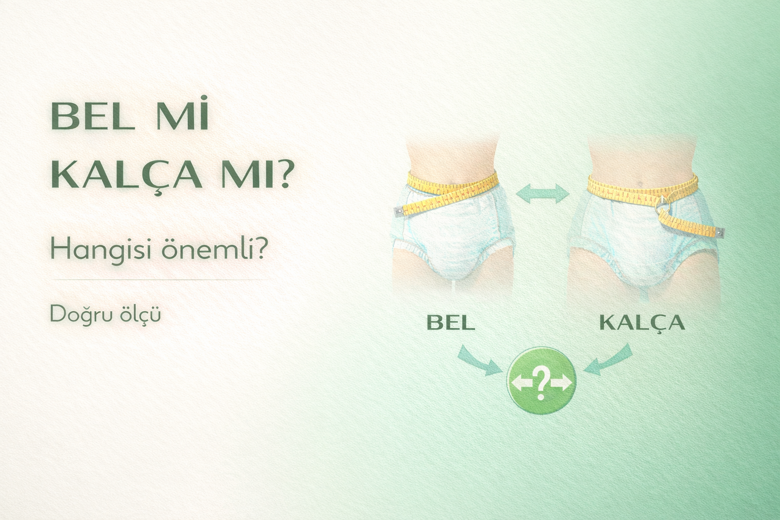 bel ölçüsü,kalça ölçüsü,hasta bezi beden,inkontinans,doğru seçim